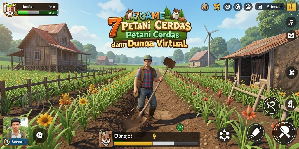 Gameplay seru di dunia pertanian virtual dengan berbagai fitur menarik.