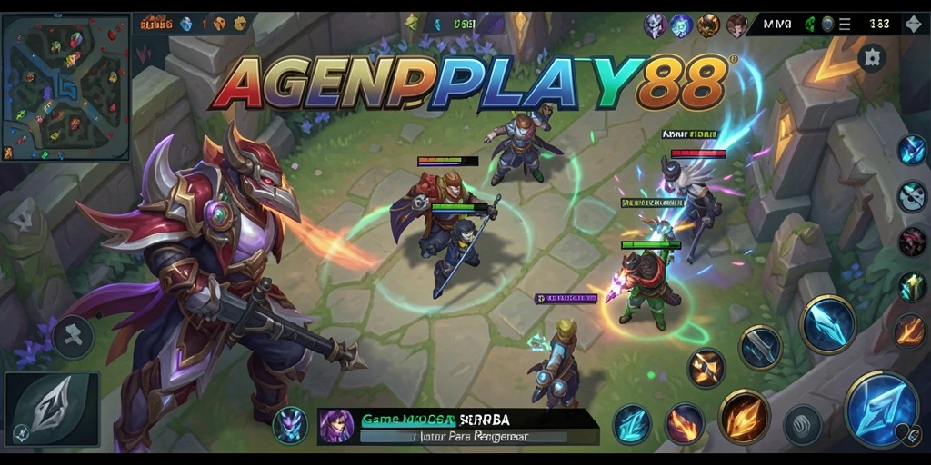 Gameplay seru AGENPLAY88 dalam aksi MOBA.