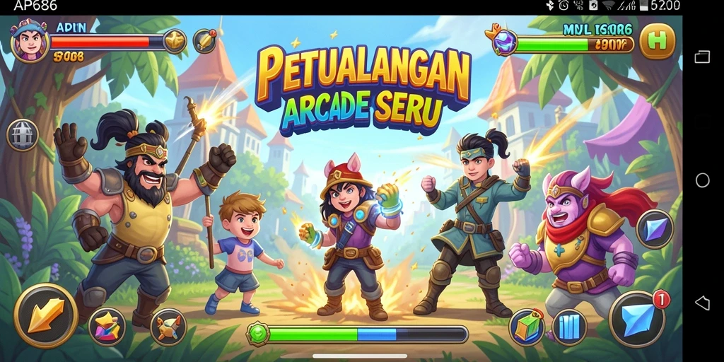 Tampilan gameplay AP686 yang seru dalam kategori Arcade.