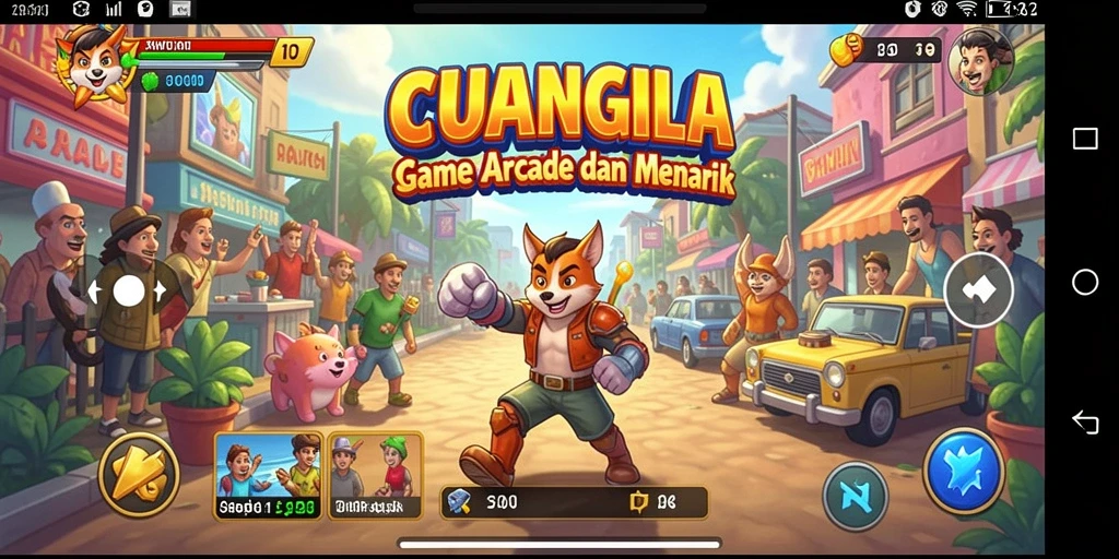 Screenshot gameplay CUANGILA menampilkan aksi seru dalam permainan Arcade.