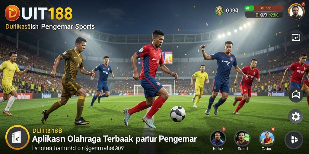 Tampilan gameplay DUIT188 yang menampilkan aksi seru olahraga.