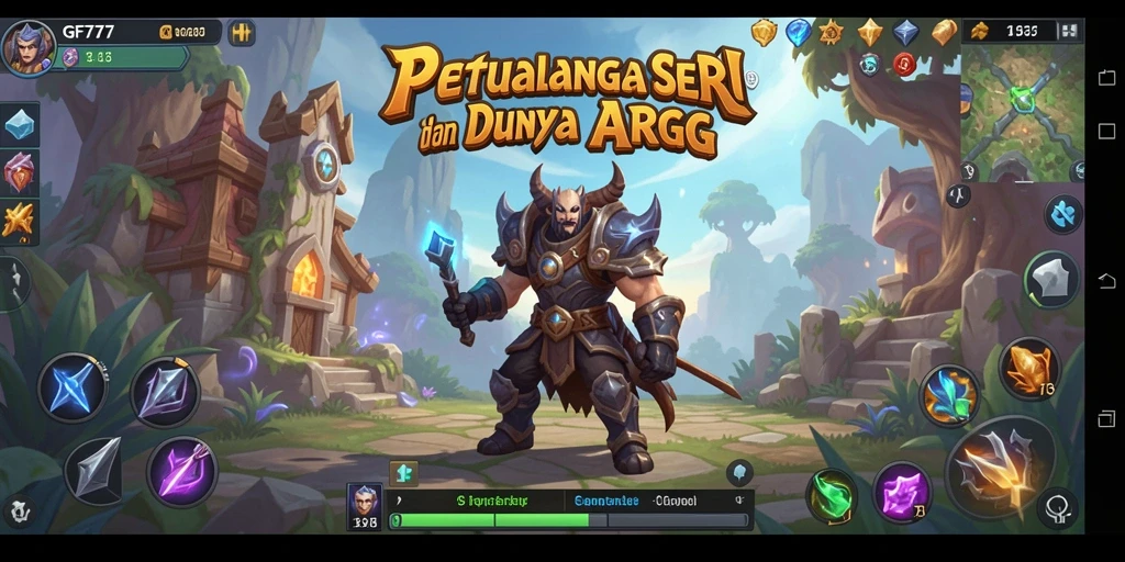 Screenshot menunjukkan aksi pertarungan epik dalam GF777.