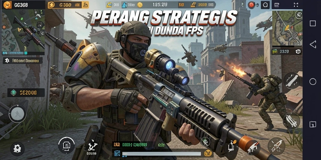 Screenshot gameplay GG368 yang menunjukkan aksi pertempuran mendebarkan.