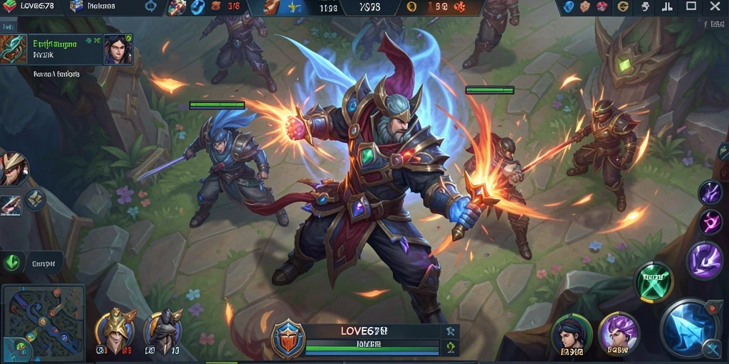 Screenshot Menampilkan Aksi Pertempuran di LOVE678 yang Seru