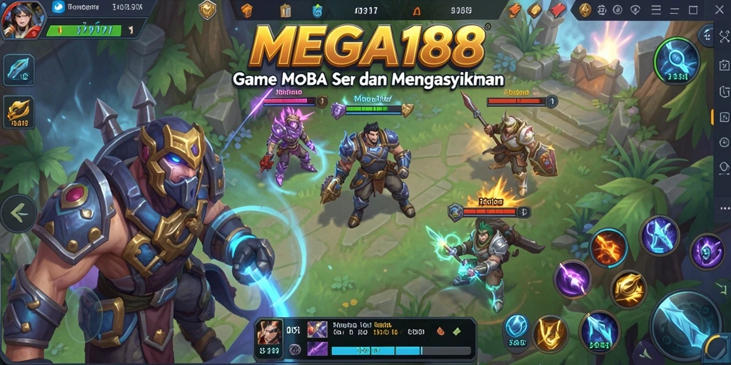 Tampilan menarik dari gameplay dinamis MEGA188.