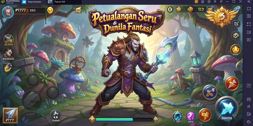 Gambaran gameplay seru di dunia petualangan PT777.
