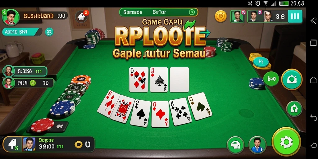 Tampilkan gameplay Gaple yang seru di RPLOOT.