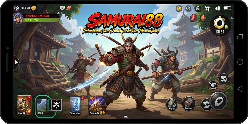 Tampilan gameplay epik dalam dunia terbuka SAMURAI88.